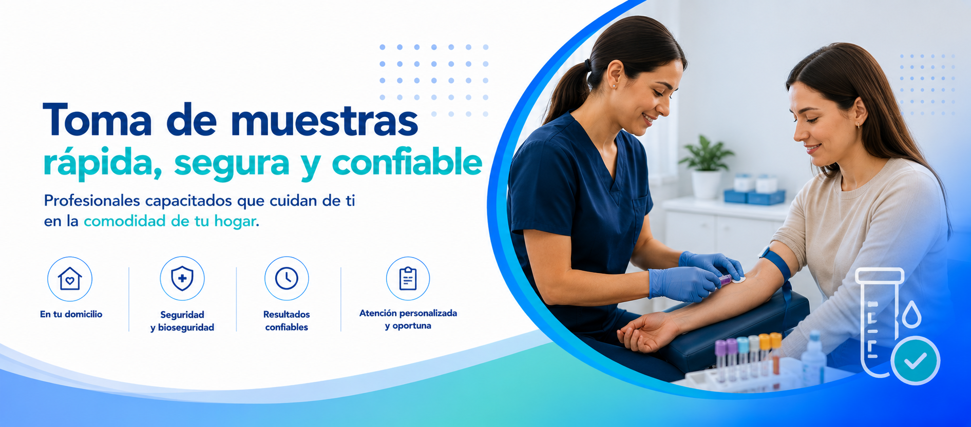 Toma de muestras médicas a domicilio Alyvia Health